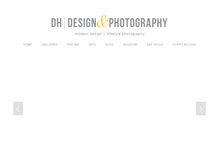 Tablet Screenshot of dhdesignphotography.com